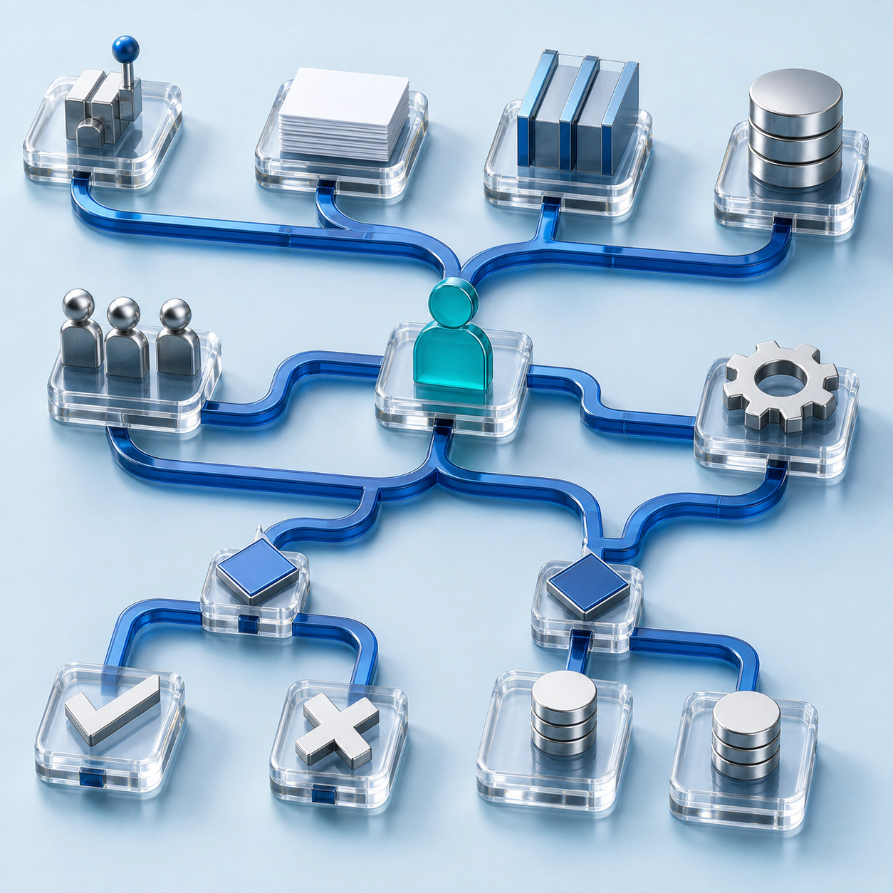Editorial visualization of map the process