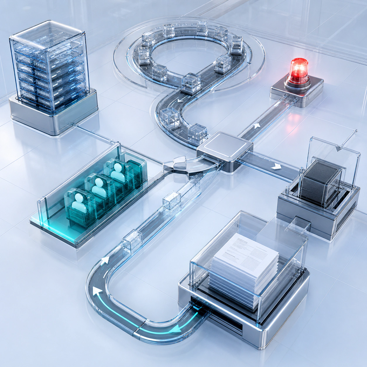Editorial visualization of operate with control