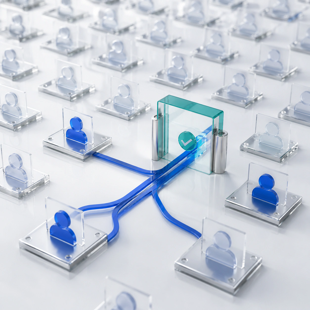 Editorial visualization of professional contacts
