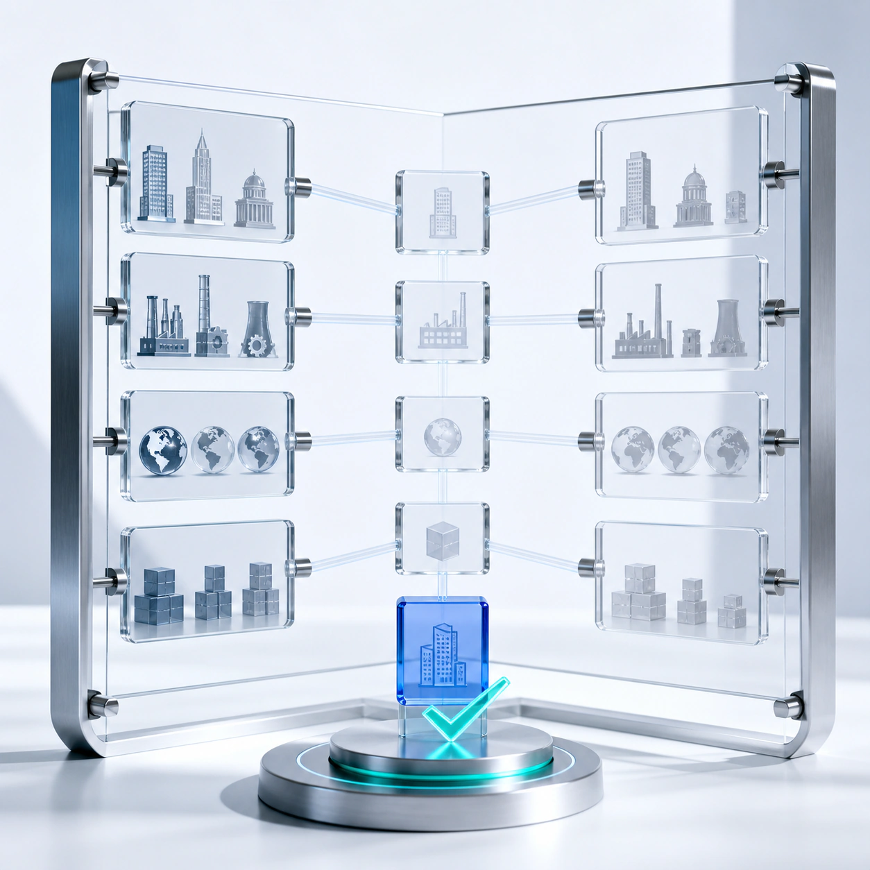 Editorial visualization of define account fit