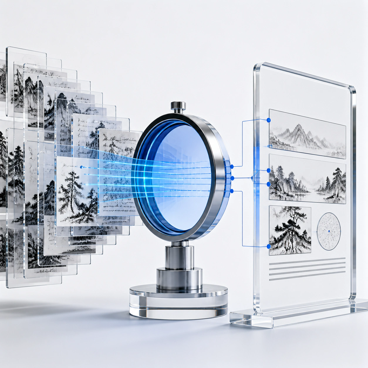Editorial visualization of design retrieval and answers
